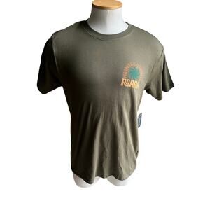 NWT Roark Wayward Youth olive graphic print short sleeve tee sizeM